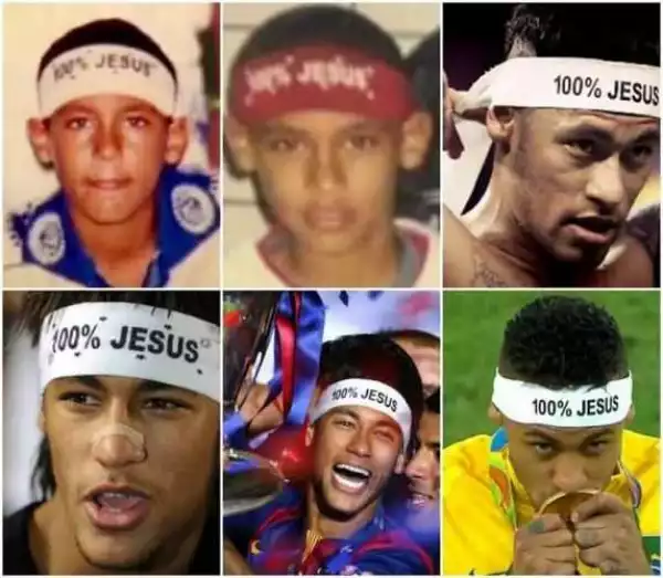 See this picture of footballer Neymar through the years